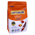 Optimum 3 in 1 Super Premium Formula | Small Pellet | Spirulina 12% Enhancer | Best for Koi Fish, 907.2 g