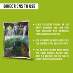 ANUBIAS Japanese Black Soil Substrate for Aquarium (Original Imported from Tunai Store) Perfect for Both Plants, Fish, & Shrimps. Paludarium & Tropical Terrarium (Black Soil, 3L)