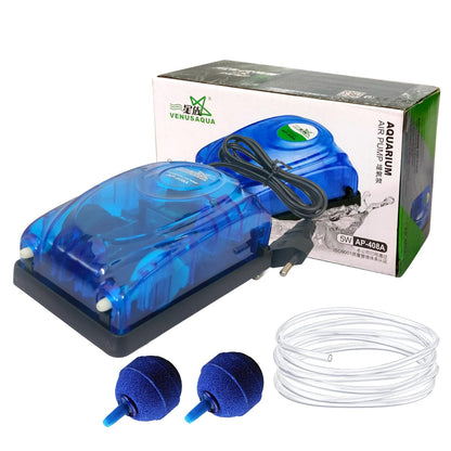VENUS AQUA Aquarium Air Pump Ap-408A, 4 L/min
