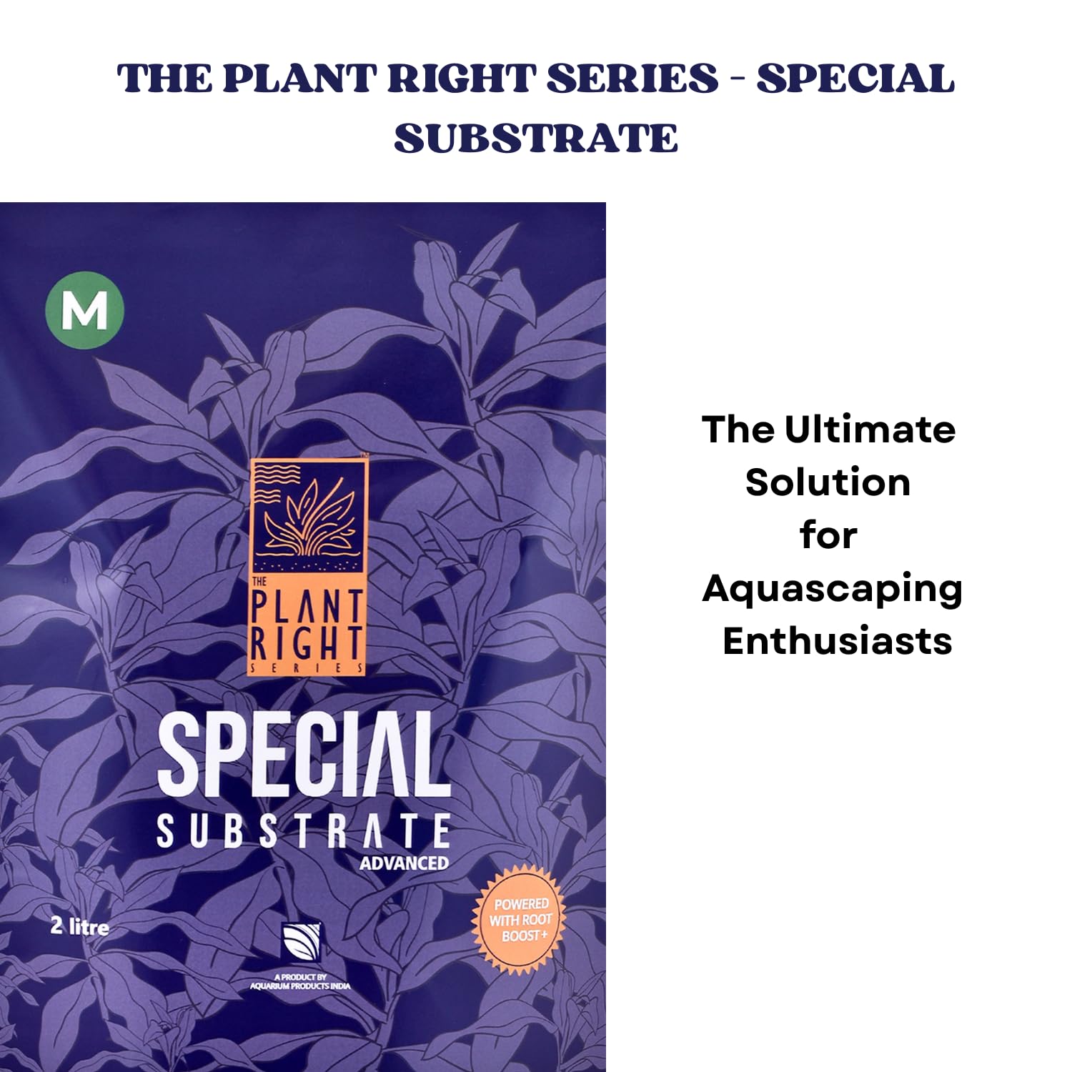 The Plant Right Series Special Substrate | Vibrant Aquatic Plants | The Ultimate Solution for Aquascaping Enthusiasts (2 L - Medium)