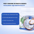 Sunken Garden Vitalized Aquarium Salt | Ideal for Aquarium | Premium-Grade Sea Salt for Freshwater Fish Wellness (500 GMS)