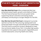 TUNAI SF+ Star Bite Gold and Fast Growth Fish Food | Combo Pack (60gms, Gold & Fast Growth), All Life Stages, Pellet