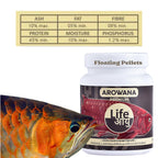 Life AAYU Arowana Premium Aquarium Fish Food | Handmade Ayurvedic Diet for Asian Arowanas | Color Boost, Muscle Growth & Immunity (300 GMS)