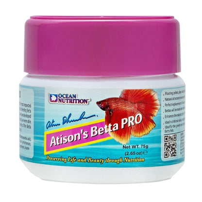 ON+ Atison's Betta PRO Fish Food (Original from Tunai Store) | Ideal Pellet for All Bettas Growing and Conditioning (75gms, Floating Pellets)