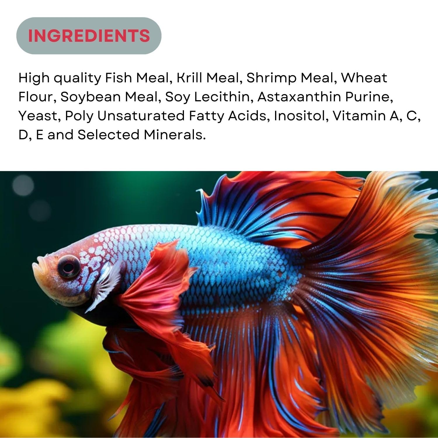 SF+ Red Fin Betta Pellets Fish Food | Specially Formulated for Betta Fish | Originally from TUNAI Store (25gms, Pellets)