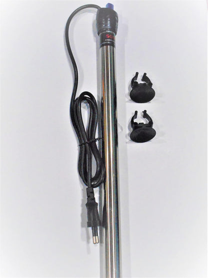 SURBHI Rs Electrical Aquarium Steel Heater(500 Watt)With Auto On/Off Thermostat 6 To 8 Ft Tank Imported Submersible Aquarium Immersion High Stainless Steel Heater