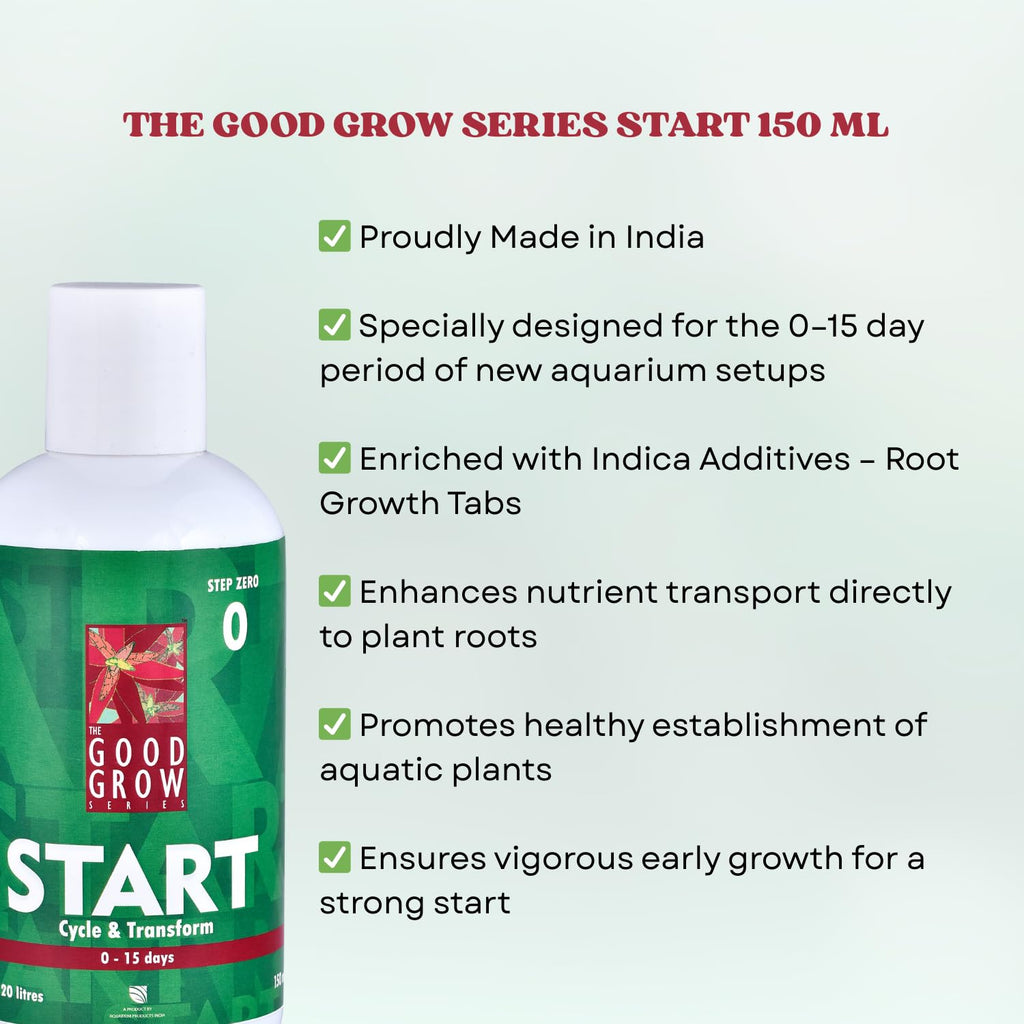 The Good Grow Series Start | Root Growth for New Aquariums | Enhances Nutrient Transport to Plant Roots (150 ml)