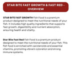 SF+ Star Bite Fast Growth + Star Bite Fast Red Fish Food | Combo Pack (60gms, Fast Growth and Fast Red)