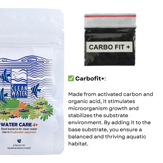The Clean Water Series Water Care 4+ | Easy Water Treatment for Aquarium (9 GMS)