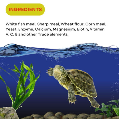 SF+ Turtle Food | Staple Food Sticks for All Turtle and Reptiles | Originally from TUNAI Store (50gms (Pack of 2), Food Sticks)