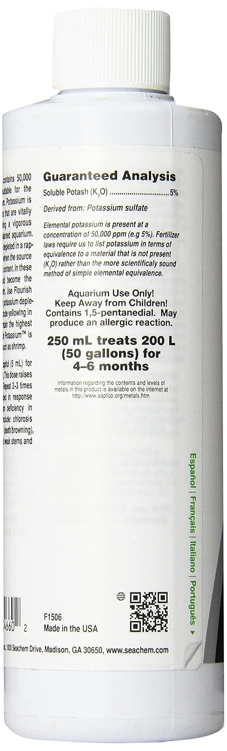 Seachem Laboratories Flourish Potassium Plant Supplement, 250ml