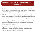 SF+ Star Bite Fast Growth + Star Bite Fast Red Fish Food | Combo Pack (60gms, Fast Growth and Fast Red)