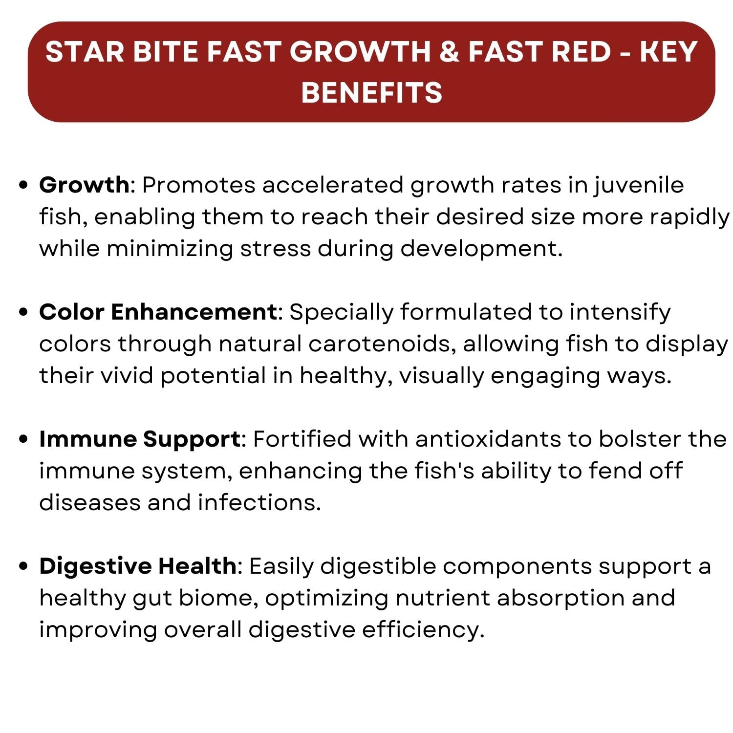 SF+ Star Bite Fast Growth + Star Bite Fast Red Fish Food | Combo Pack (60gms, Fast Growth and Fast Red)