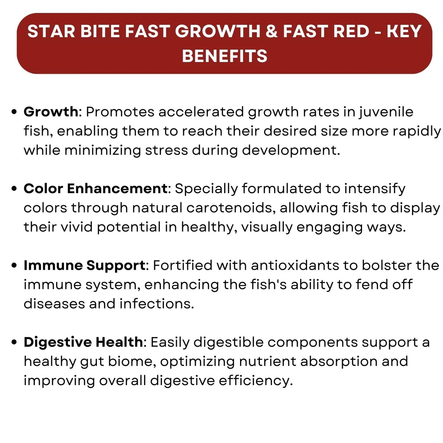 SF+ Star Bite Fast Growth + Star Bite Fast Red Fish Food | Combo Pack (100gms, Fast Growth and Fast Red)