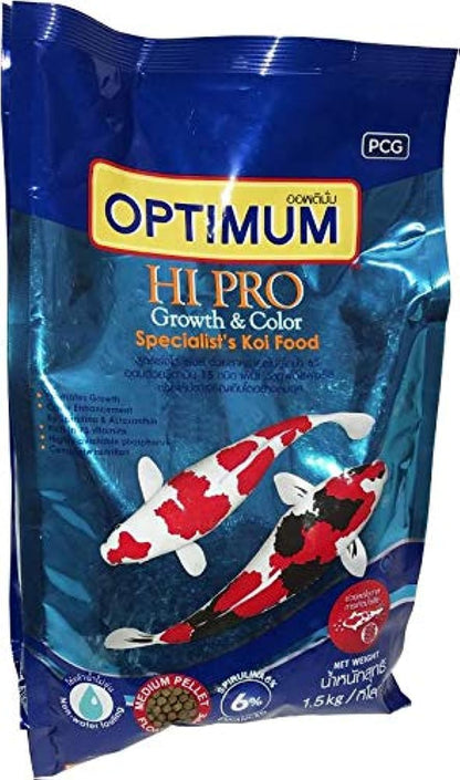 Canine Comida CP Hi-Pro Growth and Colour Optimum, 1.5 Kg - All Life Stages, Pellet, Fish