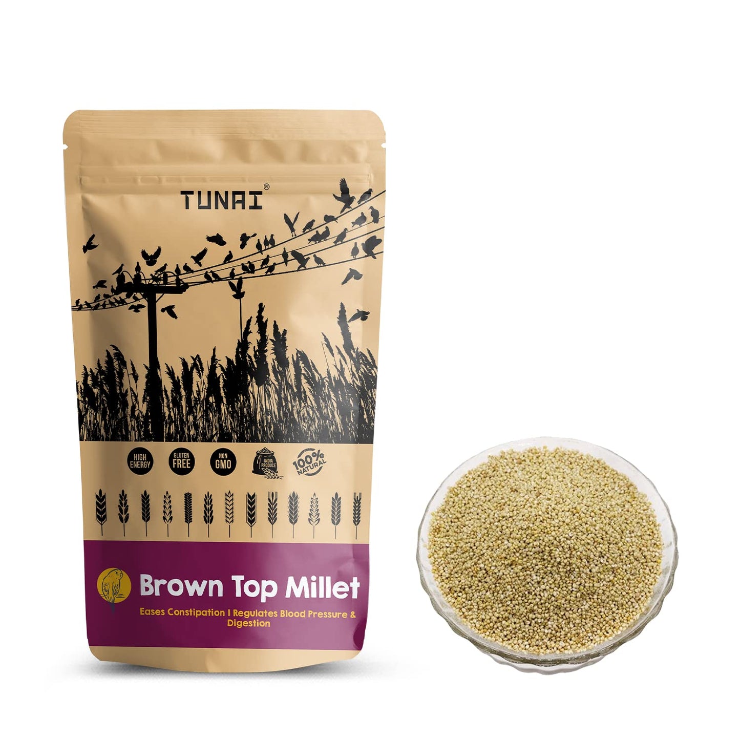 TUNAI Flax Seeds Bird Feed |450G|Essential Bird Food For Canaries, Finches, Budgies, Parakeets, Parrotlets, Conures, Eclectus, Senegals, Cockatiels,& Parrots, All Life Stages