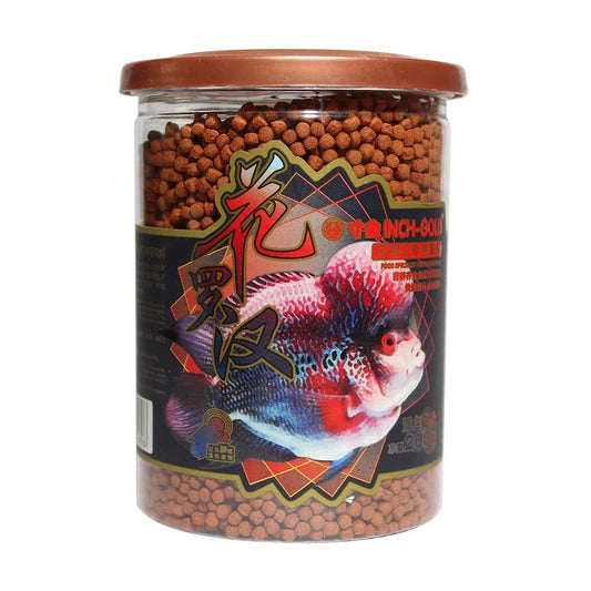 Inch gold Flowerhorn Fish Food, 200g - All Life Stages, Pellet