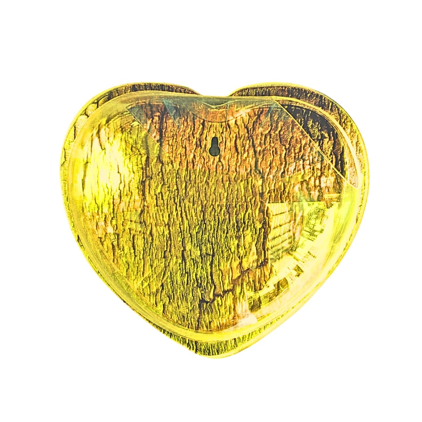 Wall Mount 15-inch Red Heart Shape Fish Bowl – Without Stand | Modern Aquarium for Home, Office & Café Décor | Space Saving Design | Elegant Fish Tank & Plant Terrarium | Compact Design