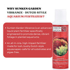 Sunken Garden Vibrance - Dutch-Style Aquarium Fertilizer | All-in-One Formula for Bushy Plant Growth | CO₂ & Non-CO₂ Compatible (100 ml)