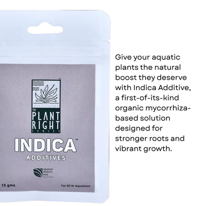 The Plant Right Series Indica Additives For Aquarium Plants | Oragnic Mycorrhiza Root Booster | Promotes Stronger Root Systems and Vibrant Growth (15 gms)