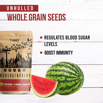 Tunai Water Melon Seeds Bird Food |450g|Bird Feed for Caique Parrots, Cockateils, Small Conures, Quaker Parrot, Amazons, Cockatoos, Macaws, Grey Parrot