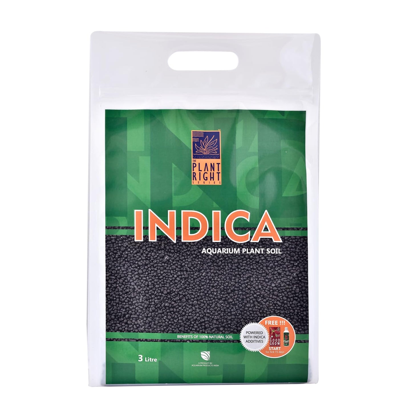 The Plant Right Series Indica Aqua Soil | Designed to Nourish Plants | Aquarium Plant Soil (3L)