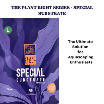 The Plant Right Series Special Substrate | Vibrant Aquatic Plants | The Ultimate Solution for Aquascaping Enthusiasts (2 L - Large)