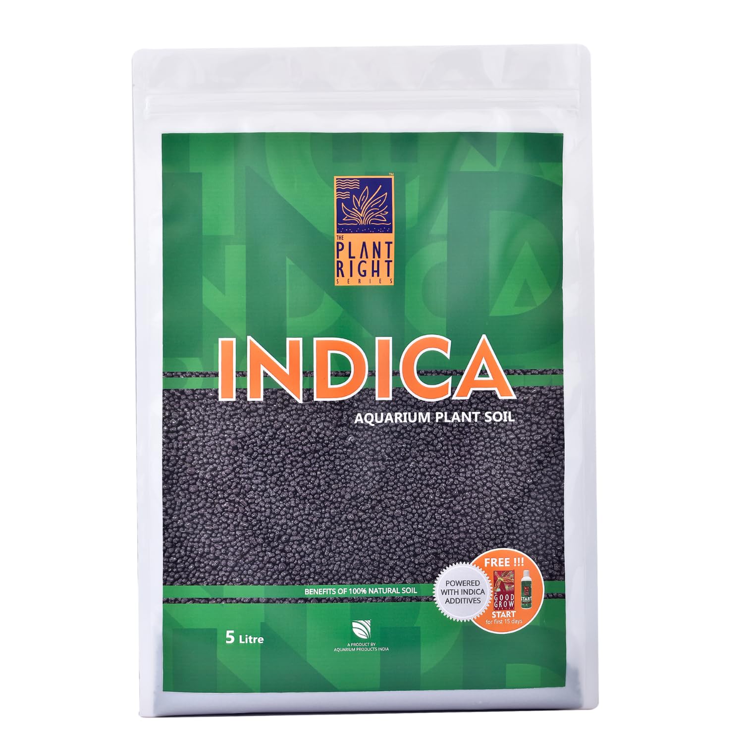 The Plant Right Series Indica Aqua Soil | Designed to Nourish Plants | Aquarium Plant Soil (5L)