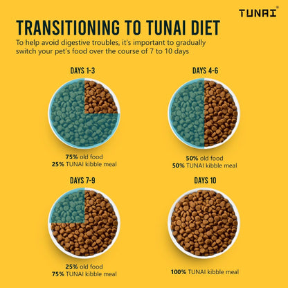 Tunai Dry Dog Food for Small to Giant Adult Breeds (1Kg - Vegetable & Chicken)