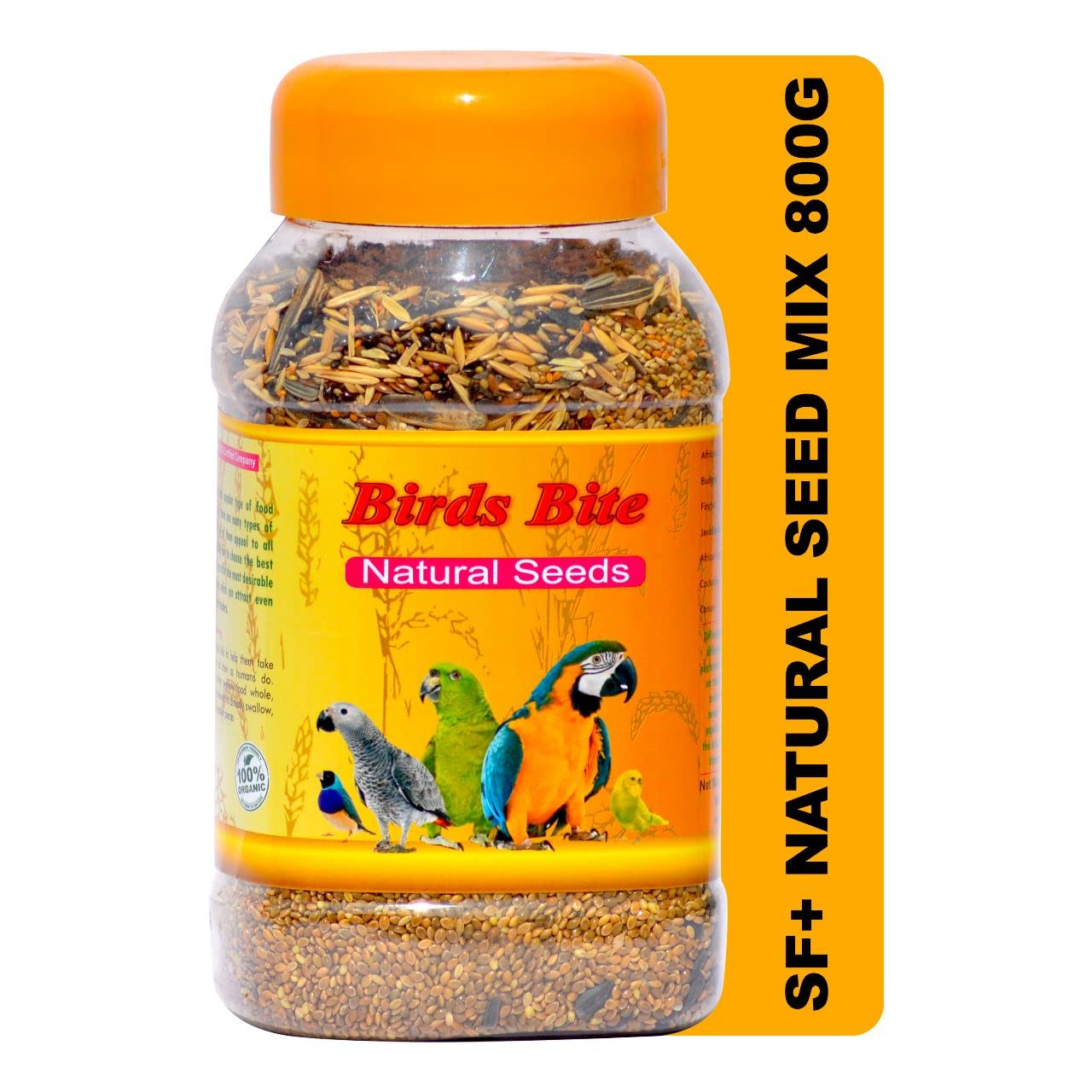 TUNAI SF+ Organic Millet Mix |600 G| Bird Food for Love Birds, Cockatiels, Finches, Conures, Parrots, Macaws, Senegals,All Life Stages