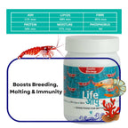 Life AAYU Shrimp Exotic Food | Ayurvedic Handmade Feed for Crystal Red & Caridina Shrimp | Boosts Breeding, Molting & Immunity | (30 GMS, Exotic)