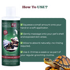 Reptile Garden Turtle & Tortoise Shell Lotion | Vitamin E & Essential Oil Enriched Moisturizer for Shell & Skin Health (200 ml + 30 ml)