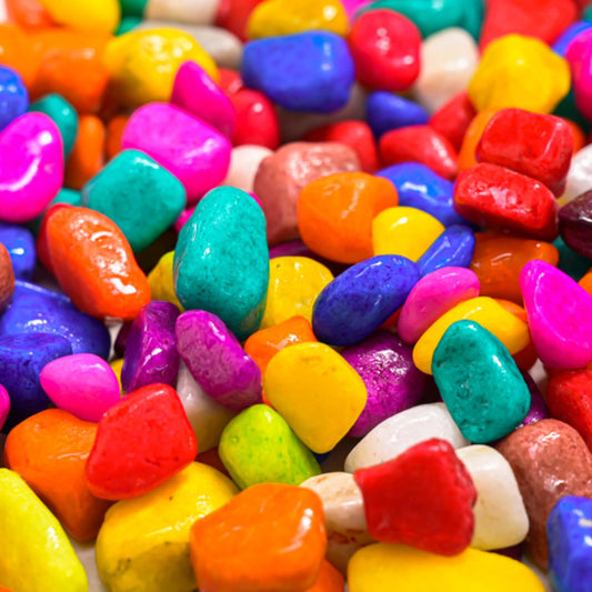 TUNAI Pebble Stones Substrate for Fish Tank, Aquarium, Terrarium, Paludarium (1KG) for Office and Home Decor, Plants and Other Purpose (Multi - Color, Standard)