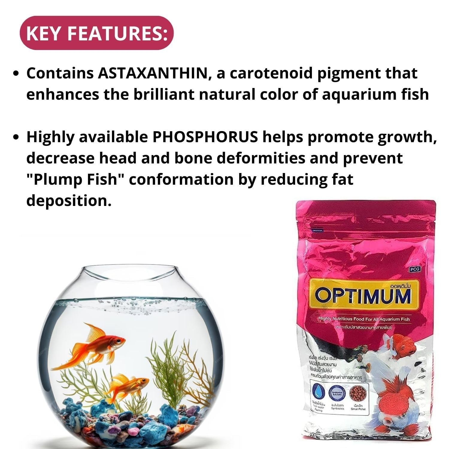 Optimum Mini Pellet Fish Food (Original from Tunai Store) (200g, Mini Pellets)