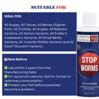 Sunken Garden Stop Worms| Liquid De-Wormer for Freshwater Aquariums | Safe for Fish, Shrimp & Snails (200 ml + 30 ml)