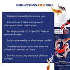Sunken Garden Koi Fish Water Conditioner | Premium Pond Care for Royal Fish | for Indian Koi & Pond Water (200 ml + 30 ml)