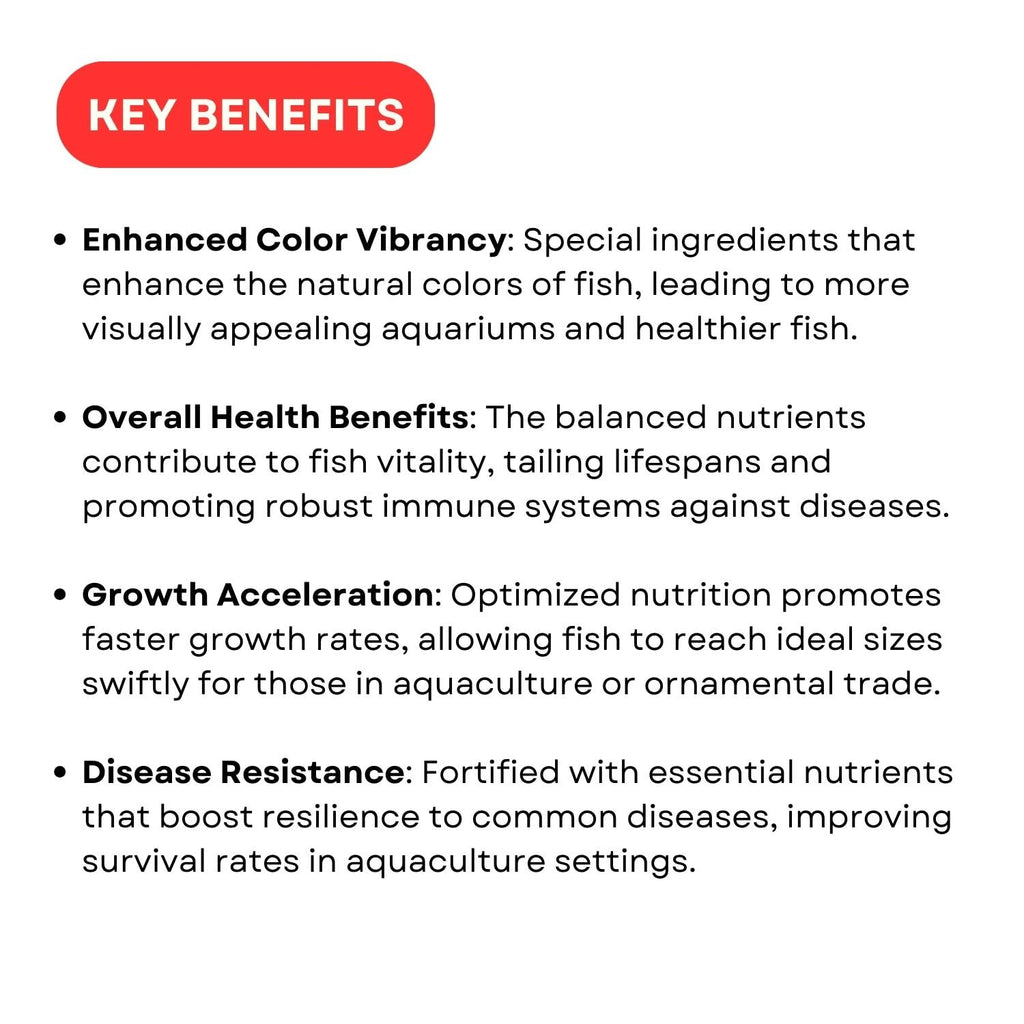 SF+ Red Fin Vivid Plus Fish Food | Natural Color Enhancing Fish Food for All Fishes | Originally from TUNAI (450g, Pellets)