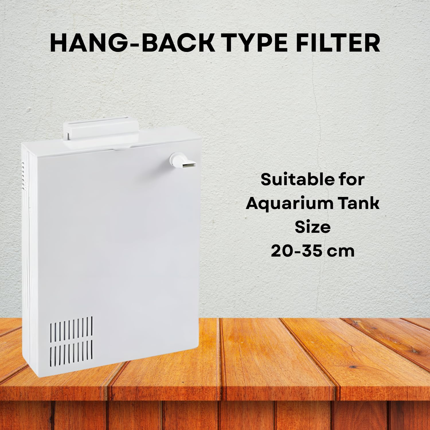 S0B0 WP-200H Back Hanging Internal Filter for Aquarium Fish Tank | Mechanical, Chemical and Biological Filtration | Power: 2.5W | F.Max: 200L/H | Suitable for 25-35cm Tank | Original from Tunai Store