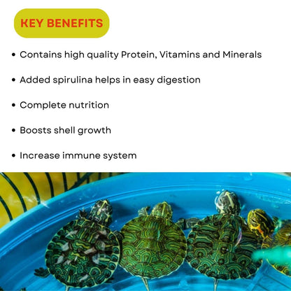 SF+ Turtle Food | Staple Food Sticks for All Turtle and Reptiles | Originally from TUNAI Store (50gms (Pack of 2), Food Sticks)