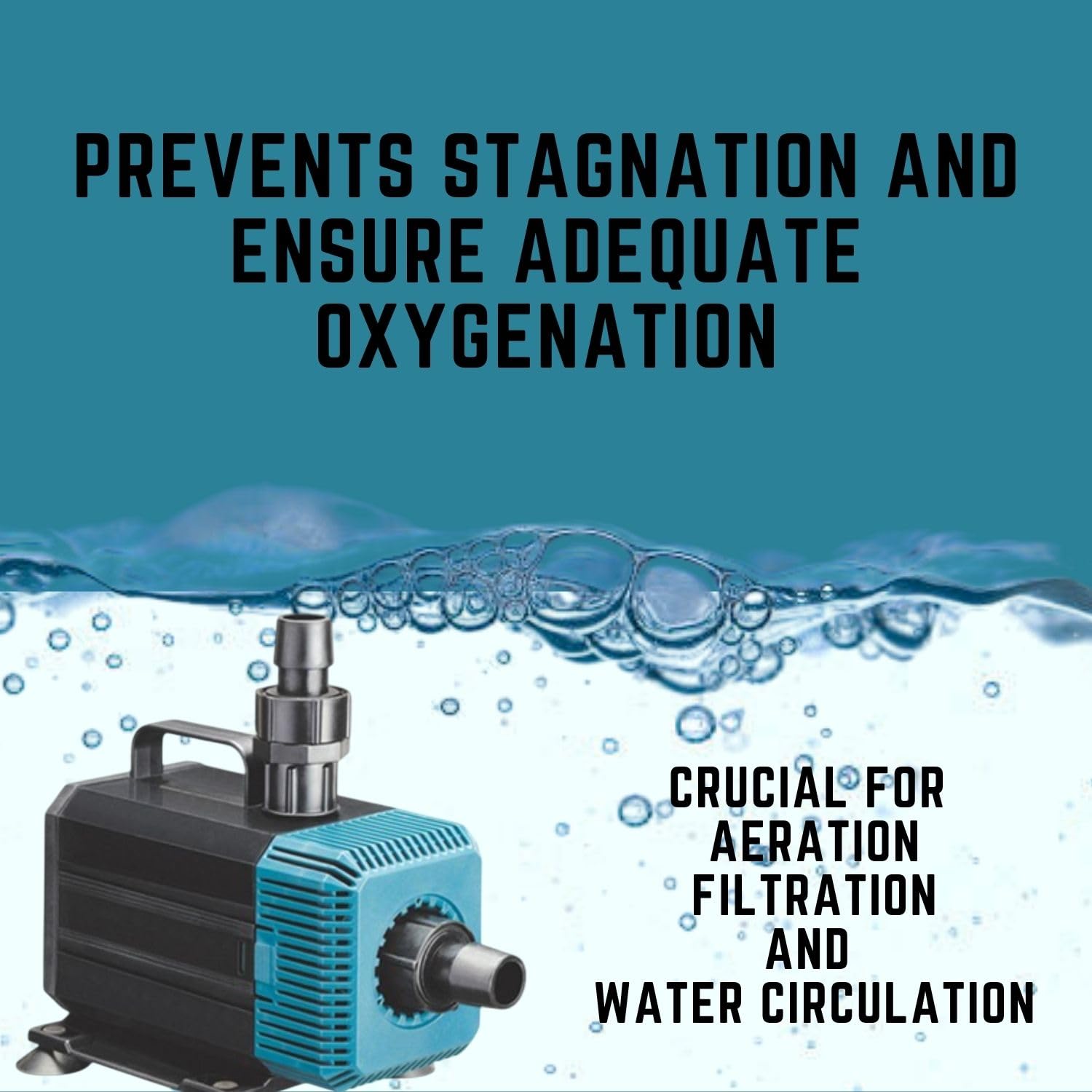 S0B0 WP-7200 70W Submersible Water Pump For Aquarium Fish Tank | Submersible Water Pump with Bottom Suction Cups | Power: 135W | Output: 5500L/H | Aquarium Accessories | Original from Tunai Store