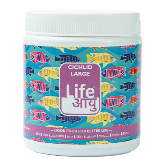 Life AAYU Cichlid Fish Food | Immunity Booster & Digestive Support | Ideal for All Cichlids Variants | (200 GMS, Large)