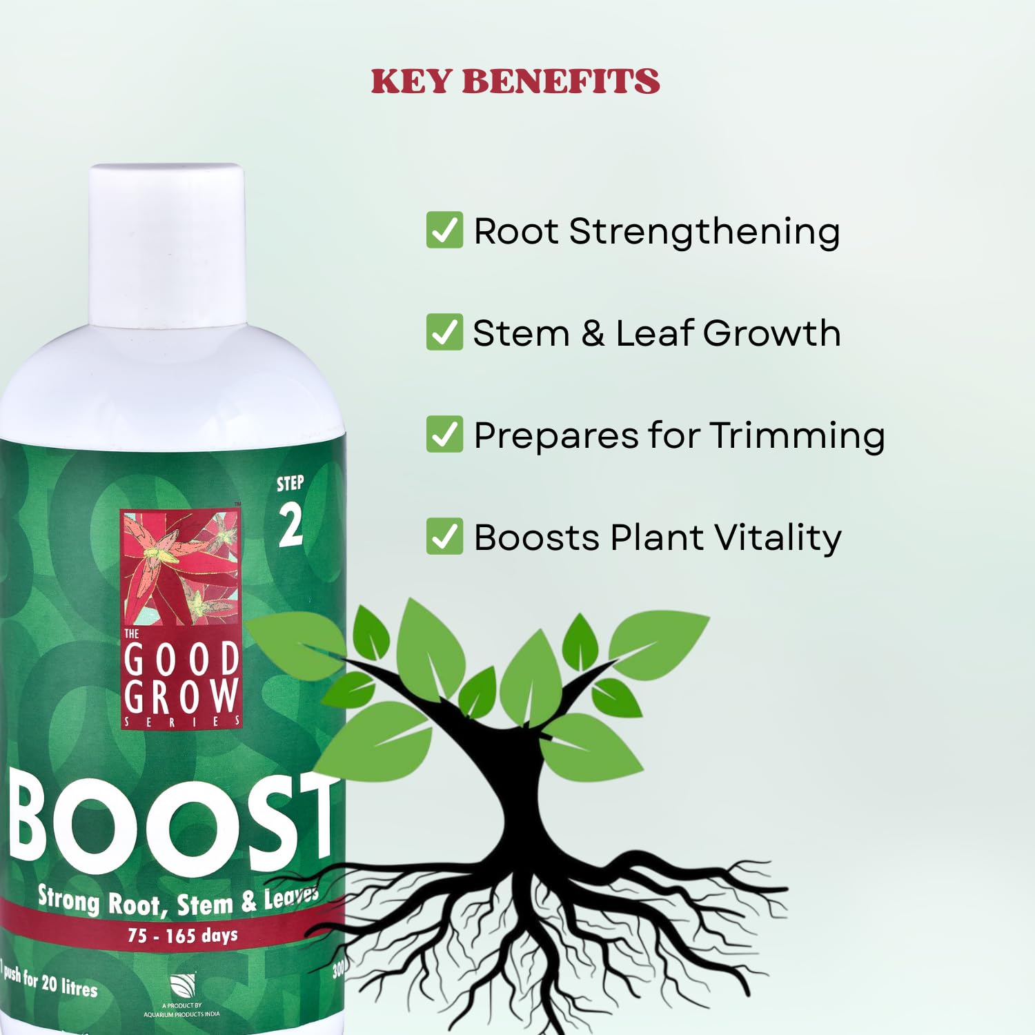 The Good Grow Series Boost | Strengthen Roots, Stem & Leaves | Promotes Healthy Plant Growth (300 ml)