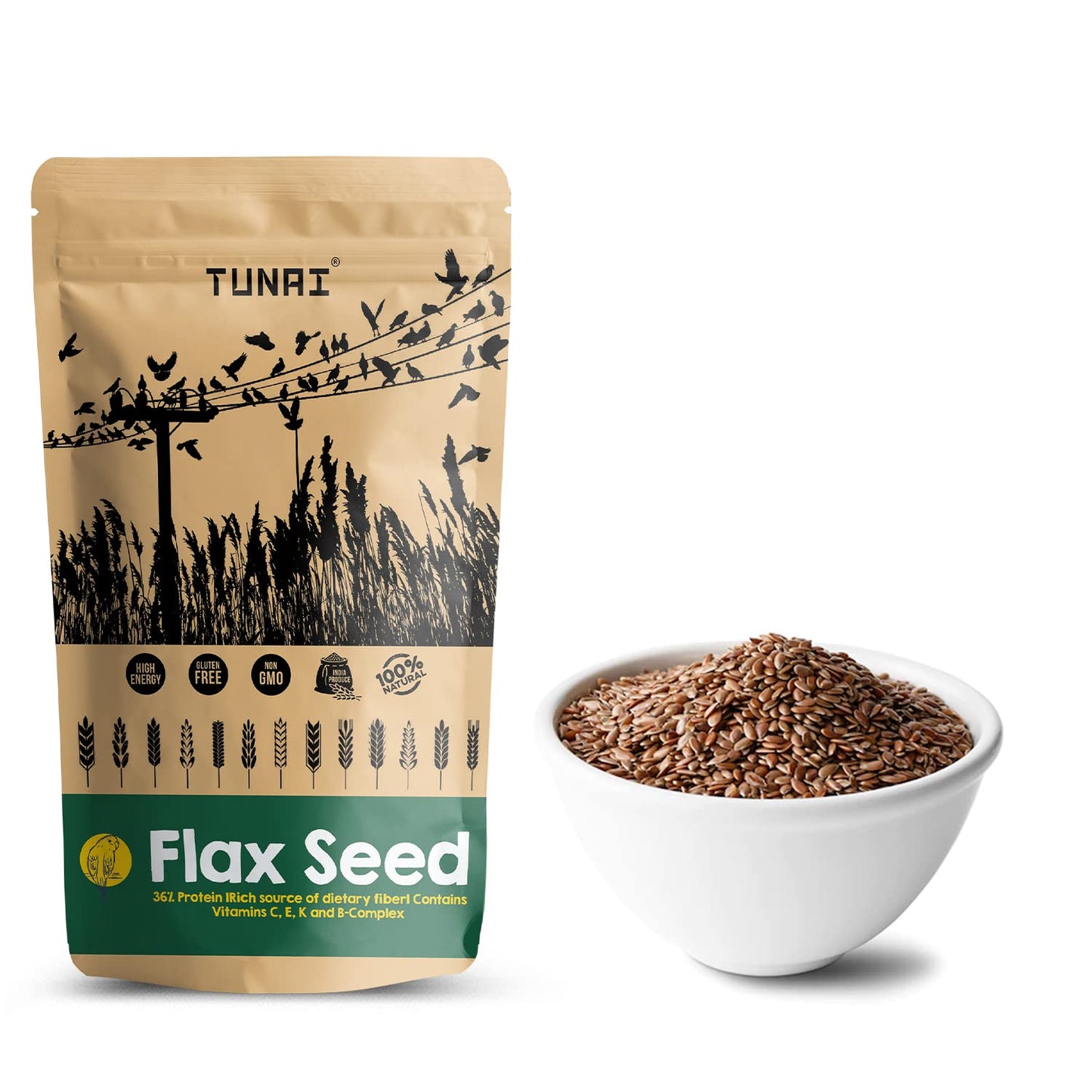 Tunai Barnyard Millets Bird Feed | 450g | Perfect Calcium Rich Bird Food for Canaries, Finches, Budgies, Conures, Cockatiels, Small Conures, Quaker Parrots & Others