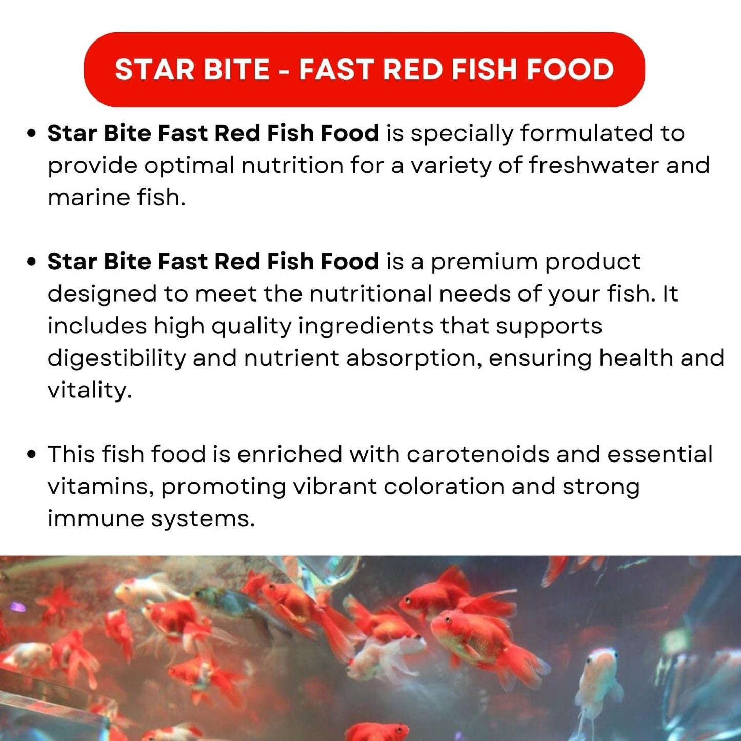 SF+ Star Bite Fish Food | Super Saver Pack (400g, Fast Red)