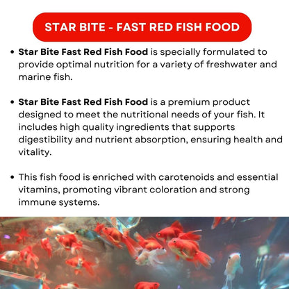 SF+ Star Bite Fish Food | Super Saver Pack (400g, Fast Red)