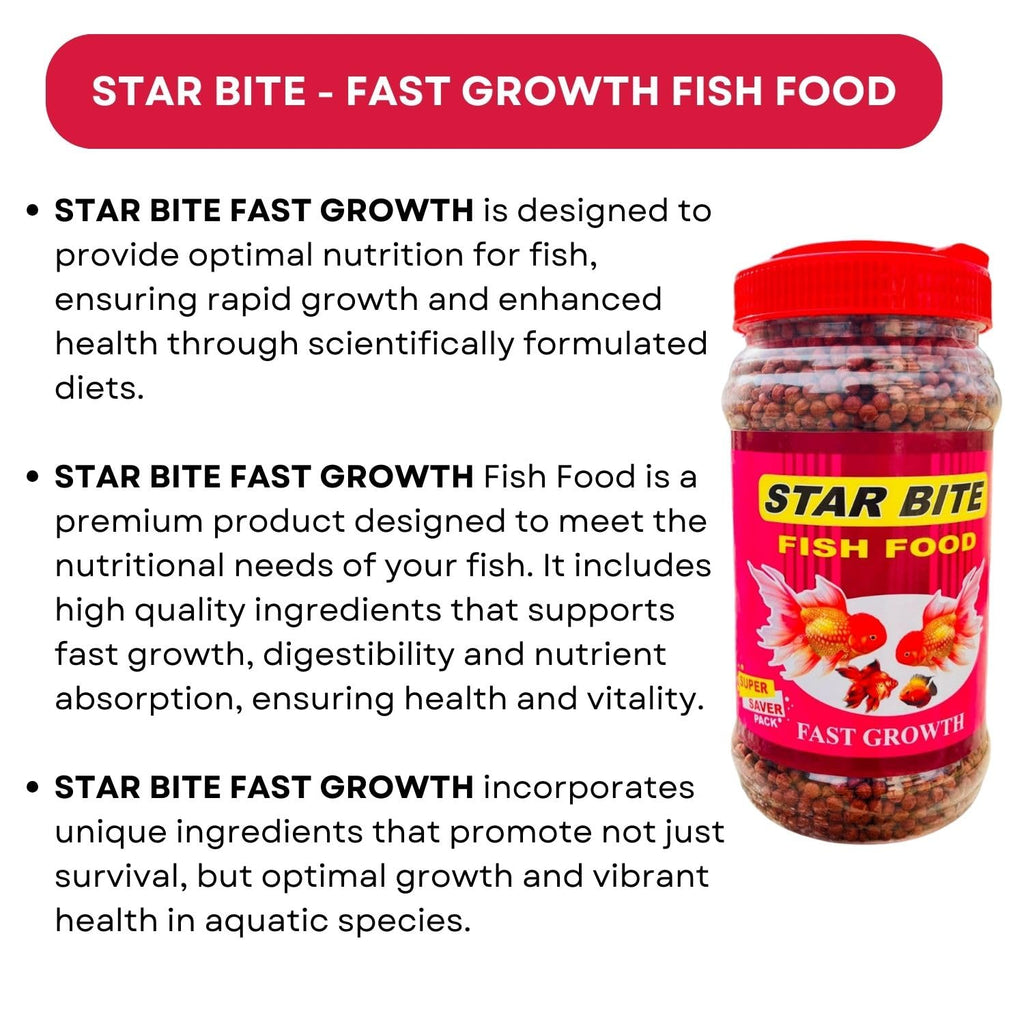 SF+ Star Bite Fish Food | Super Saver Pack (400g, Fast Growth)