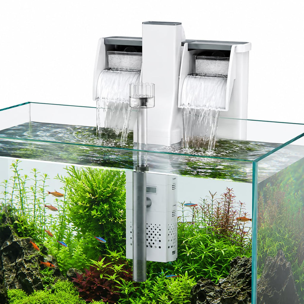 Sunsun Xiaoli New Premium XBA Series Water Fall Style Hang On Filter with Surface Skimmer (XBA-500)