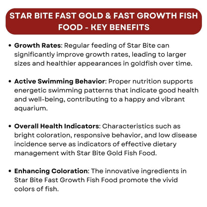 TUNAI SF+ Star Bite Gold and Fast Growth Fish Food | Combo Pack (60gms, Gold & Fast Growth), All Life Stages, Pellet