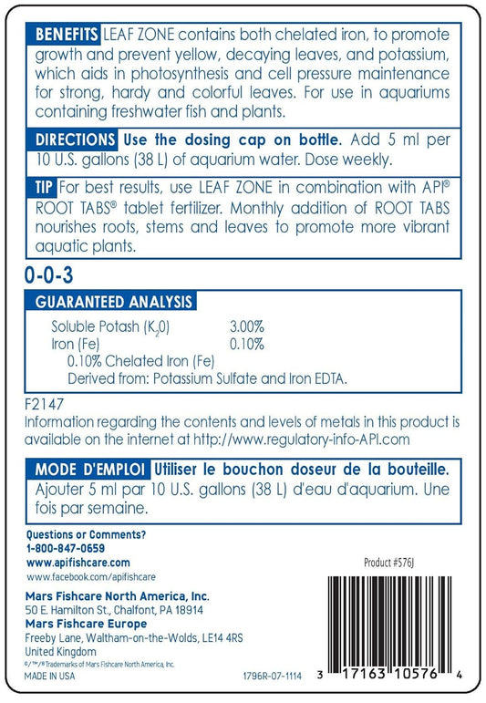 API Leaf Zone Aquarium Plant Food, 453 g