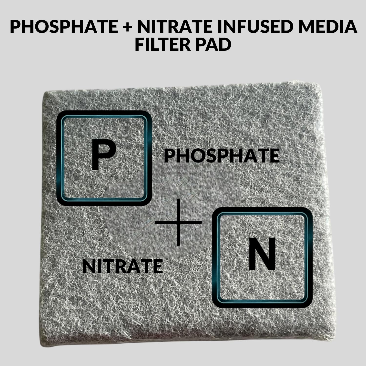 SUNSUN Phosphate + Nitrate Infused Filter Media Pad | Suitable for All HW-Series Canister Filters | Self-Cut Filter Pad | Original from Tunai Store (Light Grey, Square)